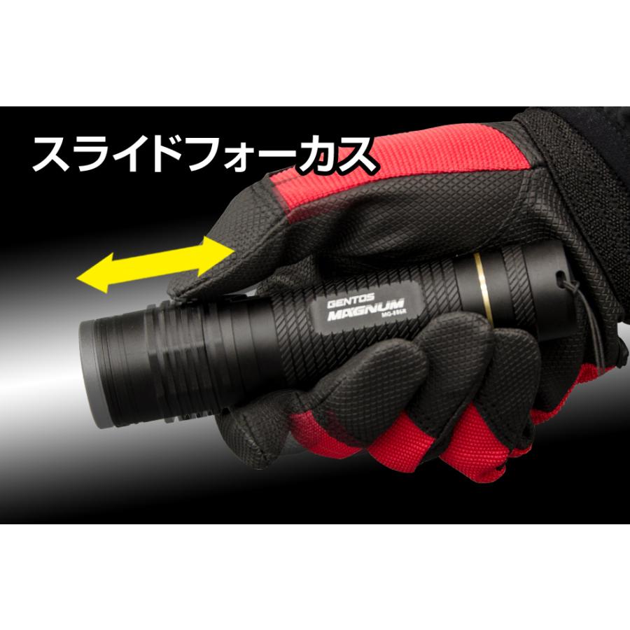 GENTOS（ジェントス） MAGNUMシリーズ 充電式LEDハンディライト 回転