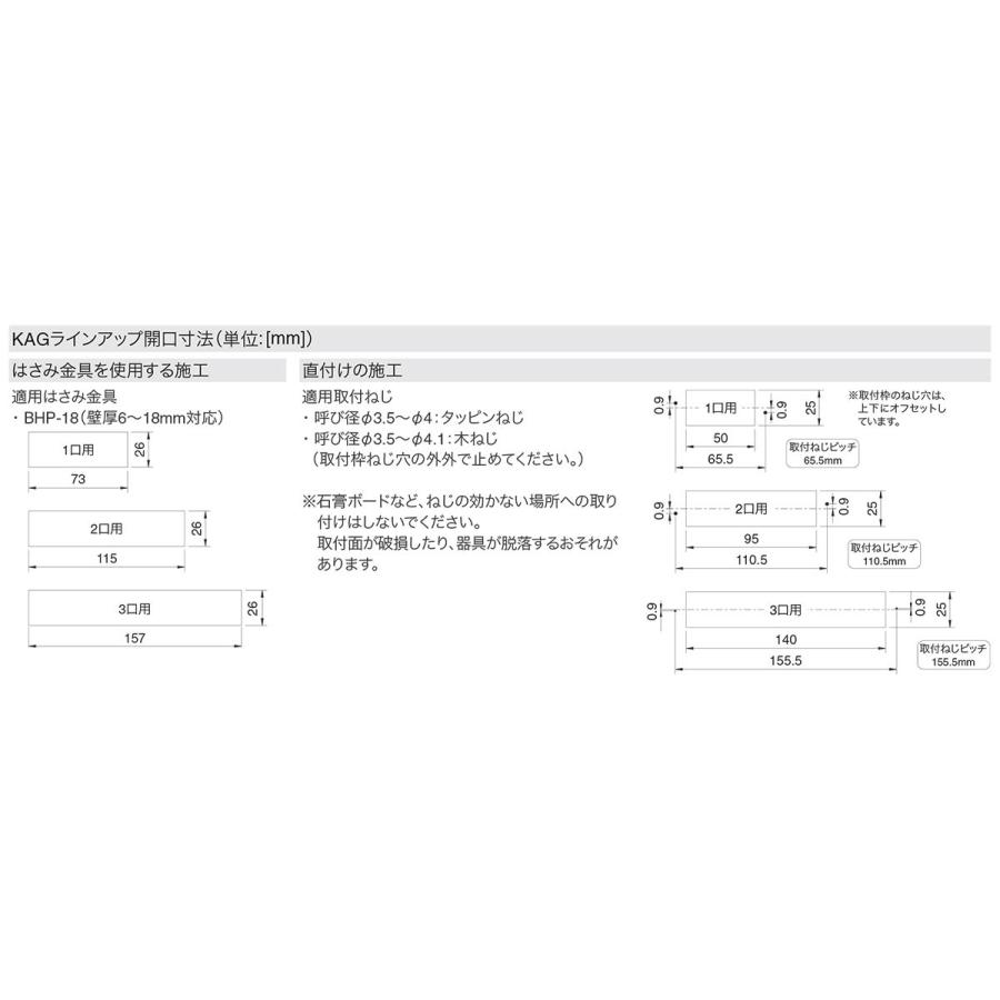 神保電器（JIMBO） 家具・機器用プレート（什器用） 3口 ソフト