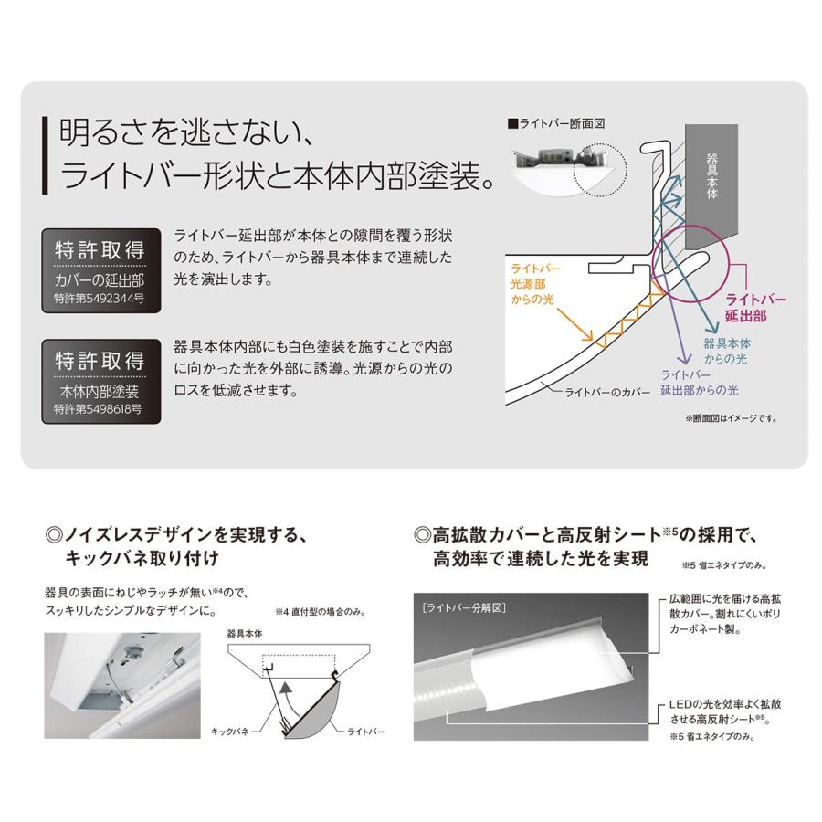 Panasonic パナソニック LEDベースライト ライトバー40形 一般 Panasonic パナソニック LEDベースライト ライトバー40形 一般