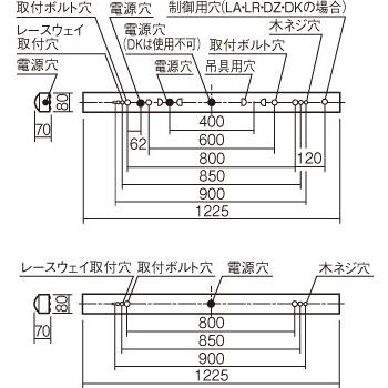 Panasonic（パナソニック） LEDベースライト 本体 リニューアル専用 40
