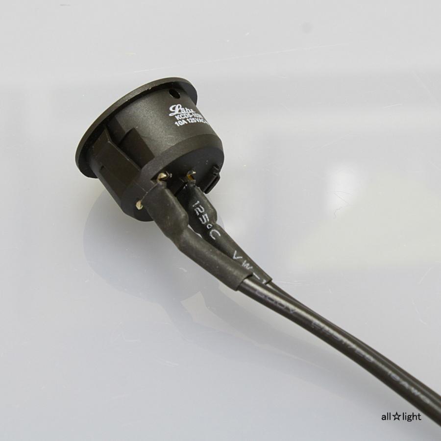 NOATEK（ノアテック） ノア 家具用スイッチ(什器用) 丸形 黒 コード長