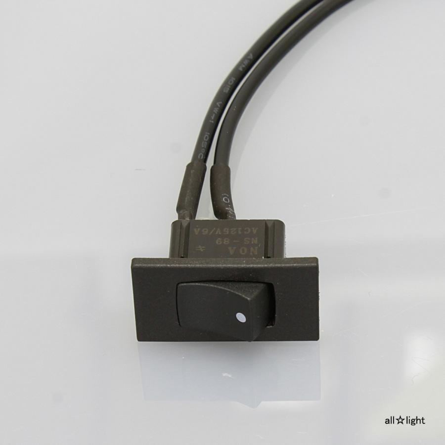 NOATEK（ノアテック） ノア 家具用スイッチ(什器用) 角形 黒 コード長