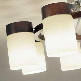 ＯＤＥＬＩＣ シャンデリア 簡易取付 引掛シーリング 電球色 R15高演色LED LEDランプ付き OC257072LRの画像