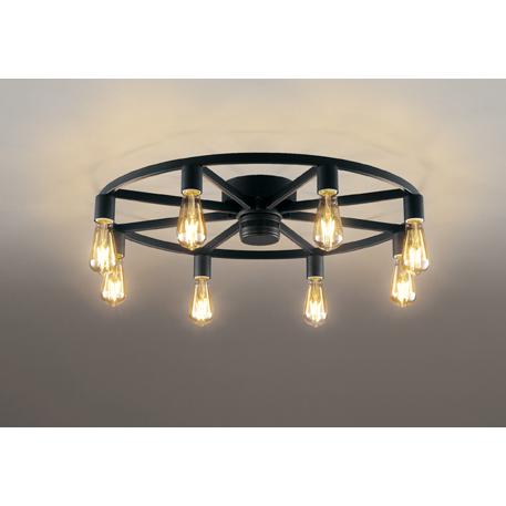 ＯＤＥＬＩＣ　シャンデリア　簡易取付　引掛シーリング　電球色　〜6畳　LED電球フィラメント形　連続調光　LEDランプ付き　OC257120LC