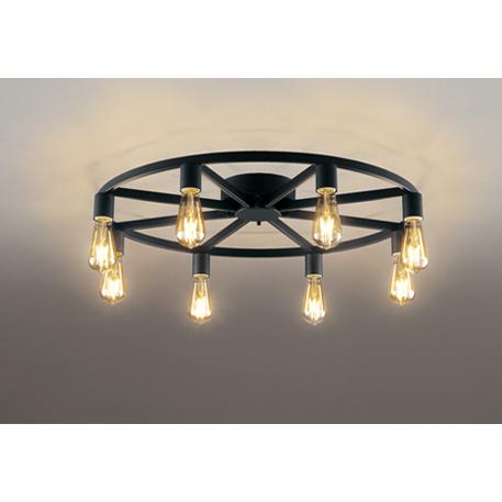 ＯＤＥＬＩＣ　シャンデリア　簡易取付　引掛シーリング　電球色　〜6畳　LED電球フィラメント形　連続調光（調光器別売）　LEDランプ付き　OC257121LC