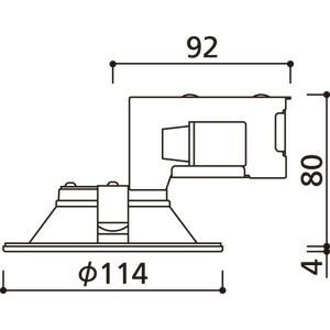 オーデリック LEDダウンライト 埋込穴径100mm OD261893R ODE ODELIC（オーデリック） 【即納・在庫品】ダウンライト 100Φ LED一体型