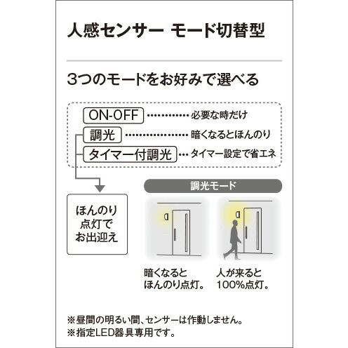 『レインボーシックス ＯＤＥＬＩＣ　エクステリアライト　ポーチライト　直付　電球色　人感センサーモード切替型　BT通信対応　LED一体型　OG254832BR