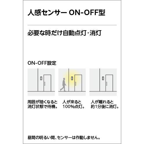 ＯＤＥＬＩＣ スポットライトLEDランプ付 白熱灯器具60W相当 直付 電球色 2700K 高演色 防雨型 人感センサー付 マットシルバー OG264125Rの画像