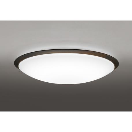 ＯＤＥＬＩＣ　シーリングライト LED一体型 引掛シーリング 電球色-昼光色 高演色 壁スイッチ点灯切替 調光調色 エボニーブラウン -14畳 リモコン付　OL251260R1
