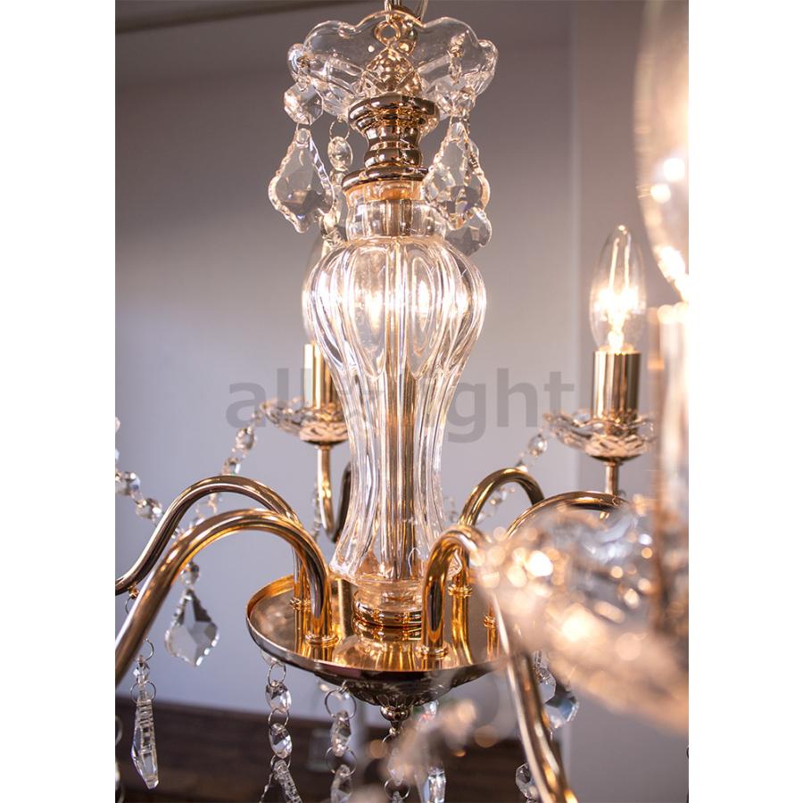 オーブ シャンデリア 本体：ゴールドタイプ シャンデリア電球40W