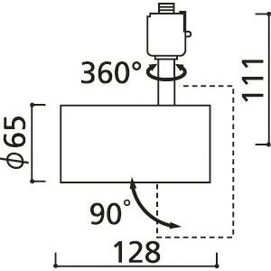 ＯＤＥＬＩＣ　スポットライト　配線ダクトレール　JDR50W相当　LEDランプ別売　OS047394｜alllight｜03