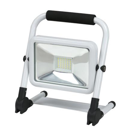 ジェフコム　LED投光器(作業灯) 屋外用(IP44) 充電タイプ 折りたたみ式 20W形 色温度6500K 明るさ3段階切替+点滅 全光束:1600lm(HIGH) USB出力付き　PDSB-05020S