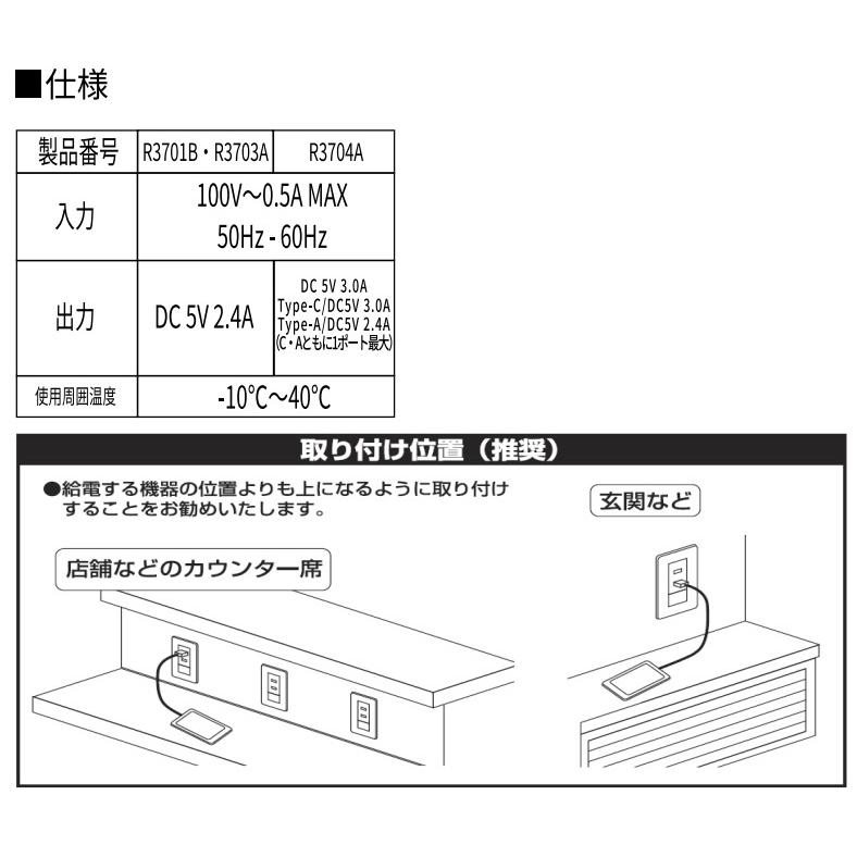 神保電器 ニューマイルドビー 埋込USB給電用コンセント TypeC+ 神保電器 ニューマイルドビー 埋込USB給電用コンセント TypeC+