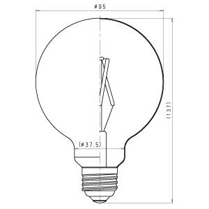 遠藤照明 ENDO LEDZ LAMP LEDフィラメントタイプ電球 ボール球形