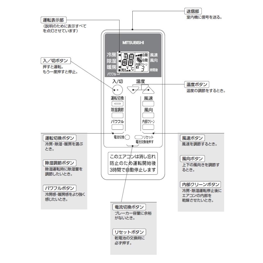 三菱電機（MITSUBISHI ELECTRIC） 三菱 ルームエアコン 霧ヶ峰用