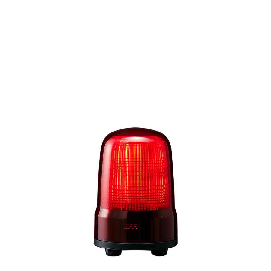 パトライト LED表示灯 SL DC12〜24V 2.9W φ80mm レッド(赤色) キャブタイヤコード・3点ボルト足取付 SL08-M1JN-R 回転灯