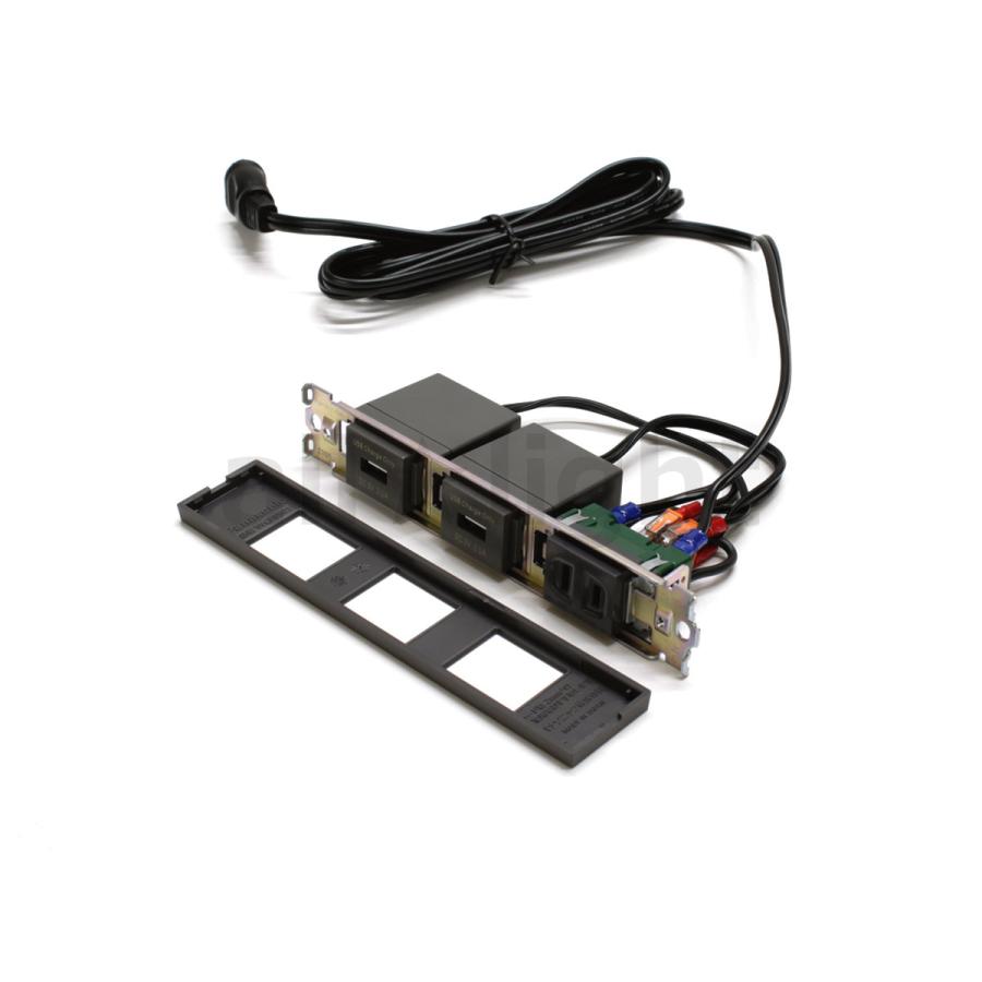 テクノパーツ 家具用コンセント USB付きコンセント(USB2口、コンセント