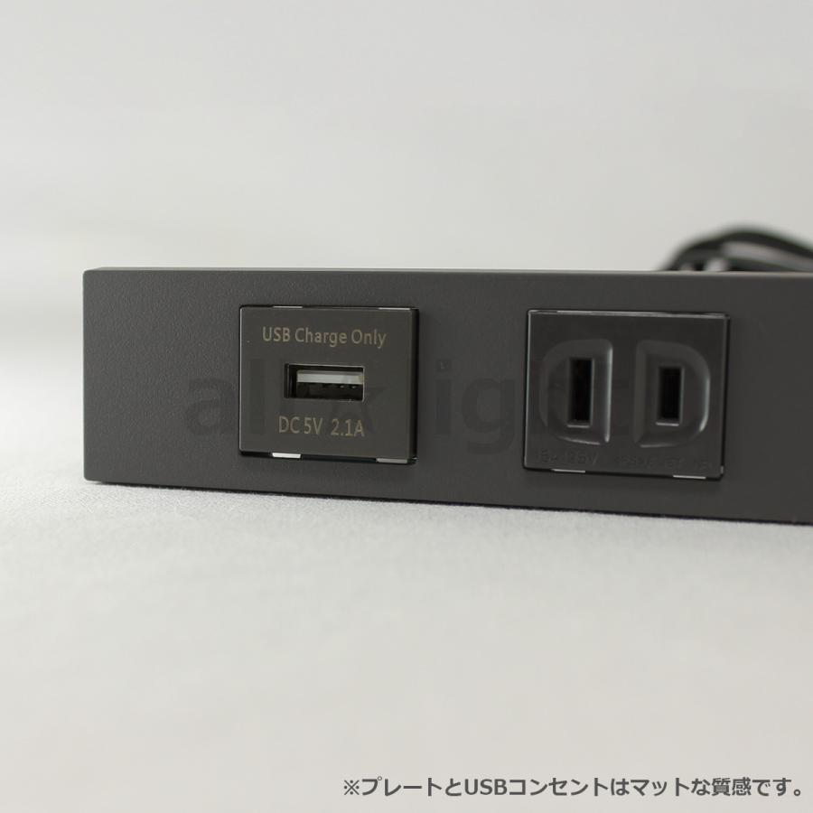 テクノパーツ 家具用コンセント USB付きコンセント(USB2口、コンセント