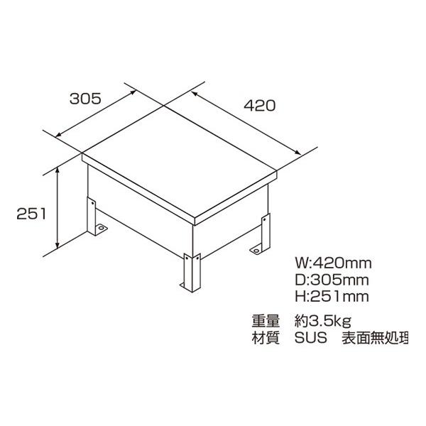 トキスター TOKISTAR 屋外用トランス収納ボックス TR-BOX-SUS : オール