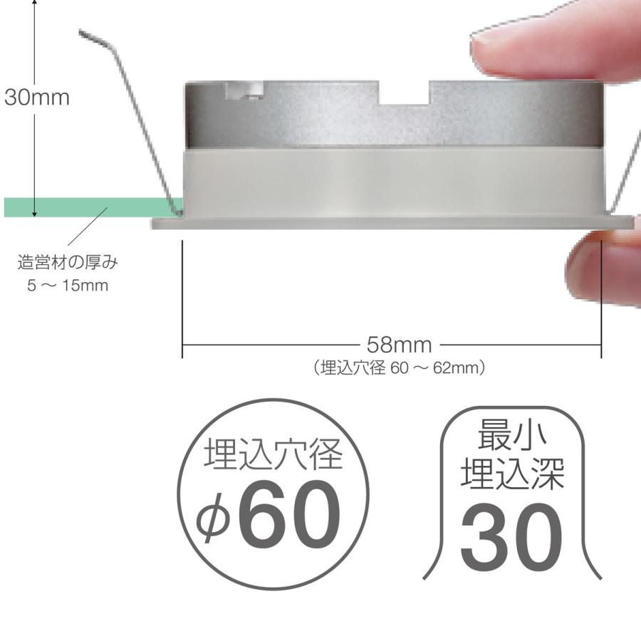 ウシオ電機 USHIO 薄型LEDダウンライト（什器用） 埋込型 USDL-4