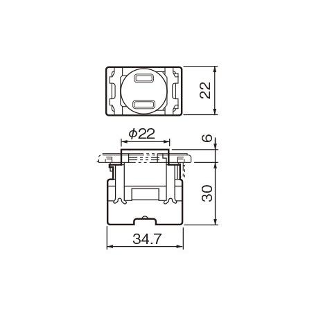 Panasonic（パナソニック） 住設機器用埋込配線器具 埋込扉付