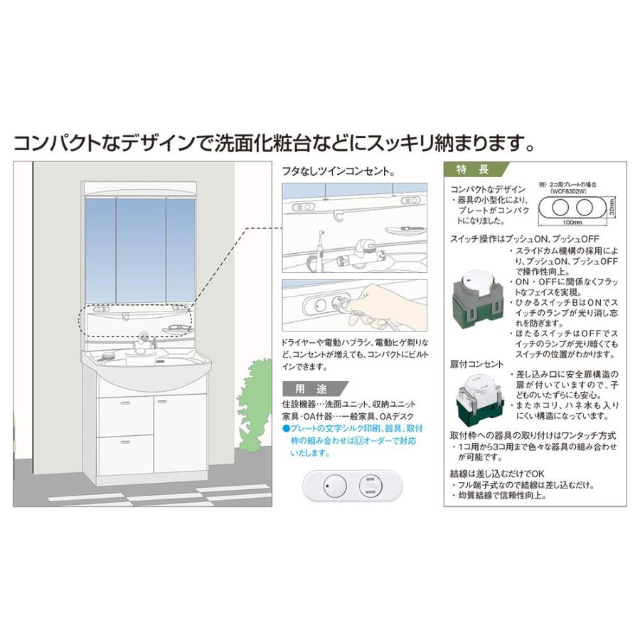 Panasonic（パナソニック） 住設機器用埋込配線器具 埋込扉付