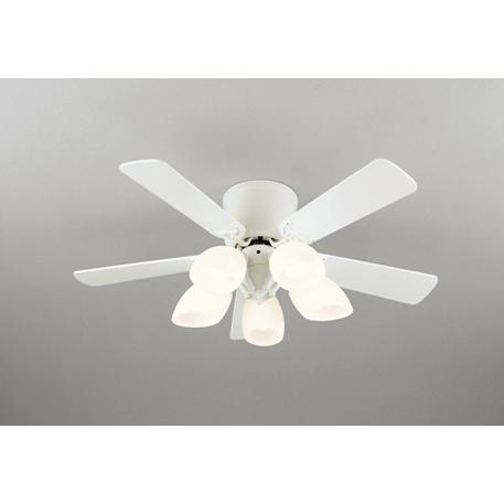 WF 444PR シーリングファン LED照明付き ODELIC ODELIC シーリングファン 簡易結線型 電球色・昼