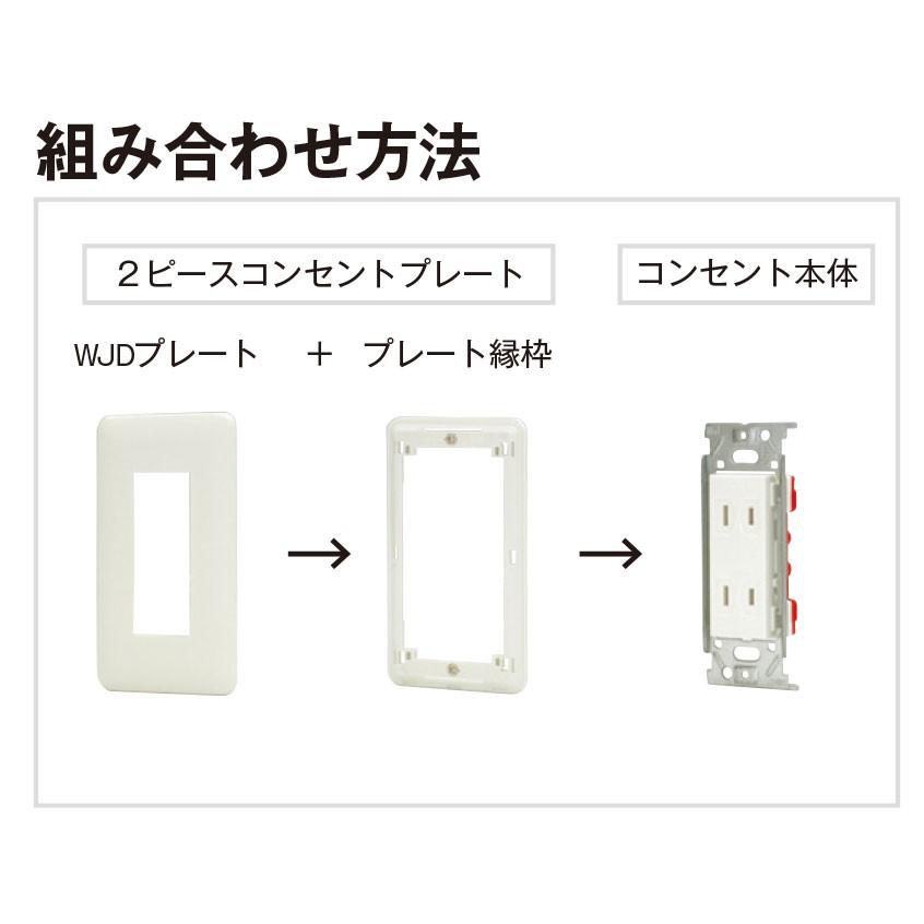 神保電器（JIMBO） J・WIDEシリーズ WJDシリーズ 2ピースコンセント