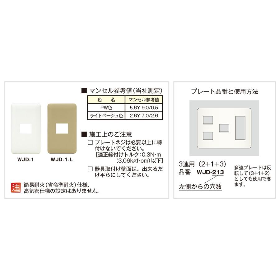 神保電器（JIMBO） J・WIDEシリーズ WJDシリーズ 2ピースコンセント