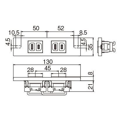 Panasonic ワイヤレススピーカー　スライドコンセント用　２セット Panasonic ワイヤレススピーカー スライドコンセント用 2セット