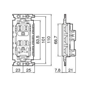 Panasonic（パナソニック） フルカラー配線器具 埋込アースターミナル