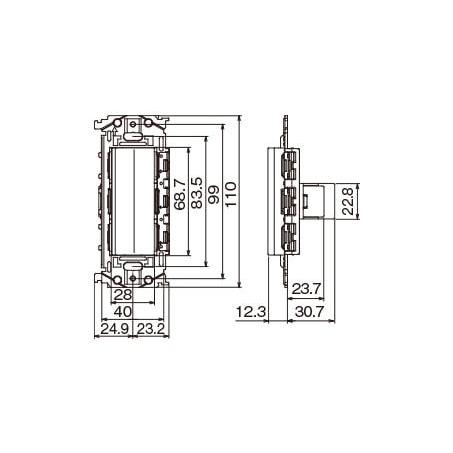 Panasonic パナソニック SO-STYLE スイッチ・取付枠セット品