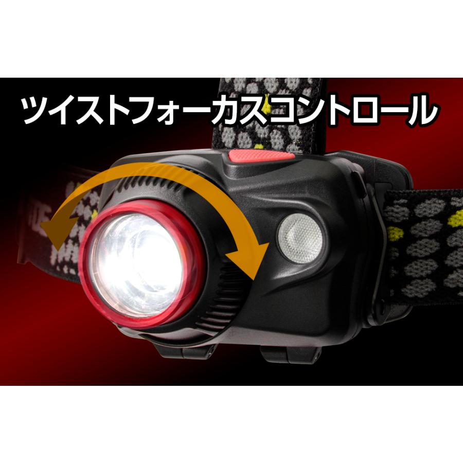 GENTOS（ジェントス） W STAR シリーズ LEDヘッドライト 白色LED・赤色