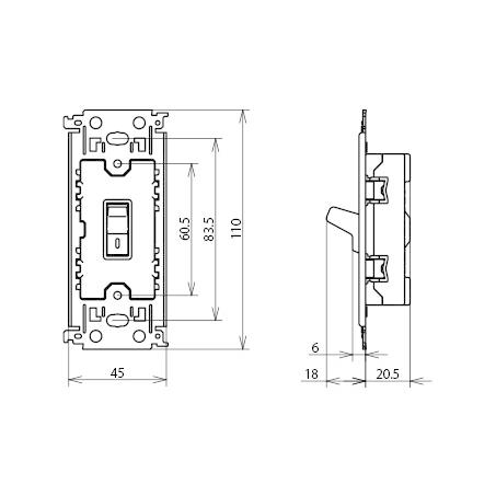 パナソニック　クラシックシリーズ 埋込タンブラスイッチB(片切) フル端子 15A 300V ホワイト(白色)　WS51161SW｜alllight｜02