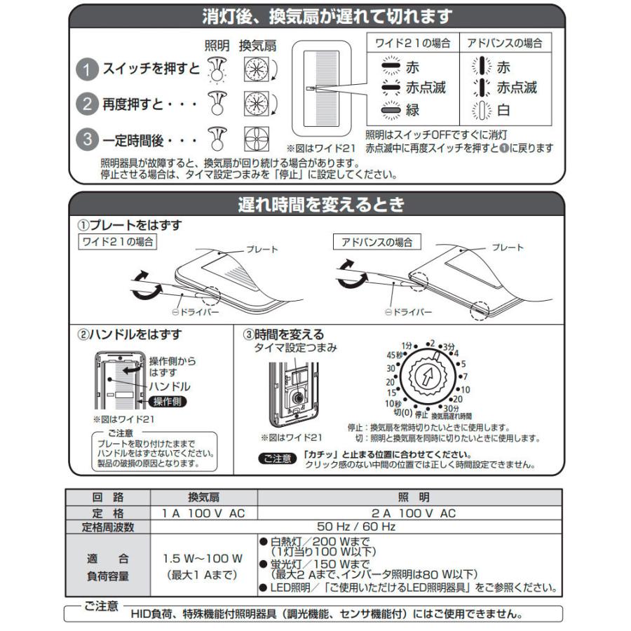 Panasonic（パナソニック） アドバンスシリーズ 埋込電子トイレ換気