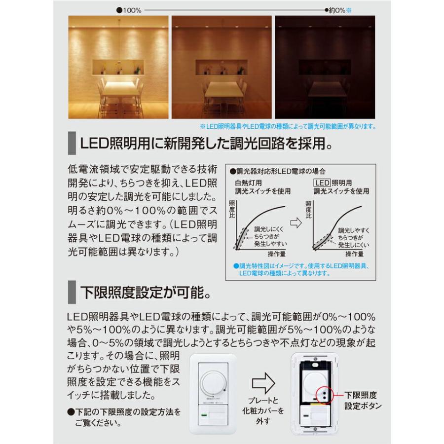 Panasonic（パナソニック） LED専用調光器 コスモシリーズ ワイド21