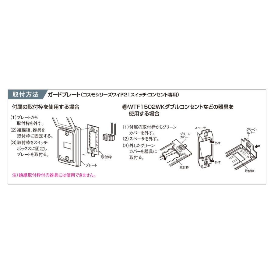 Panasonic（パナソニック） コスモシリーズワイド21 屋側プレート