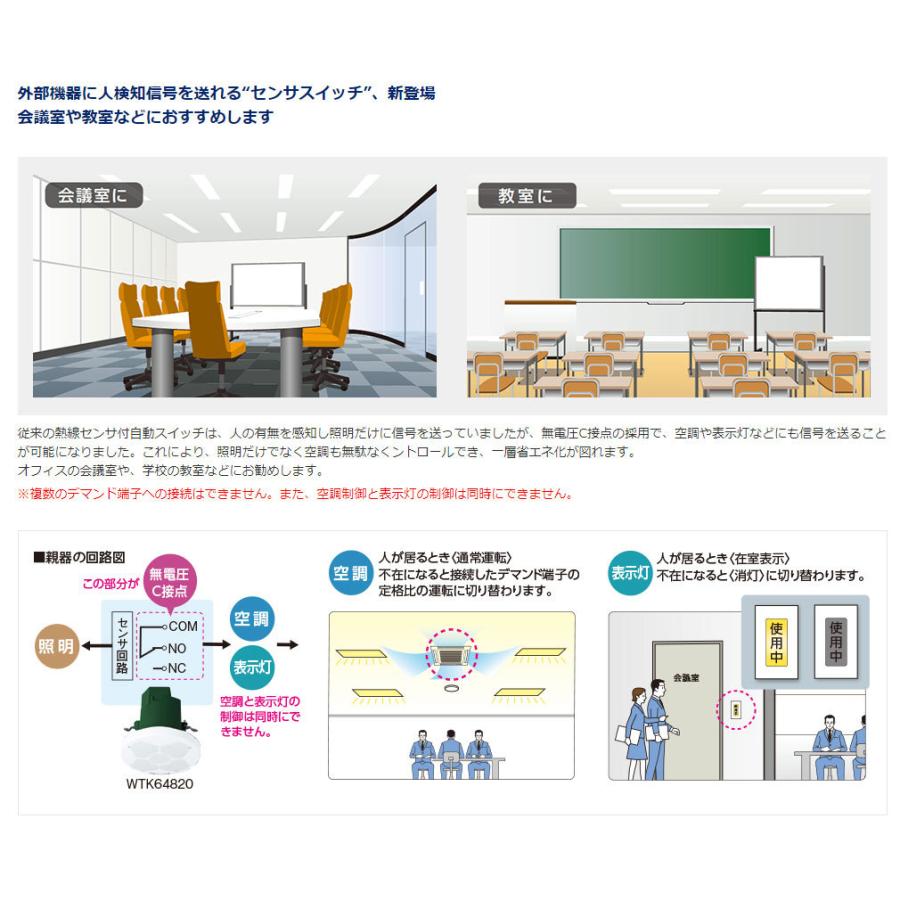 Panasonic（パナソニック） 天井取付熱線センサ付自動スイッチ 微動