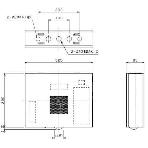 東芝 LED誘導灯用 天井直付・天井吊下形 誘導音付加点滅装置 一般形 ＤＣ２４Ｖ XEF-5075CF ※受注生産品の画像