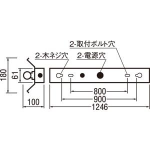 ODELIC LED軒下用ベースライト 直付 反射笠付型 防雨・防湿形 昼白色 FL40W相当 高演色 LEDランプ付き XG554512Rの画像