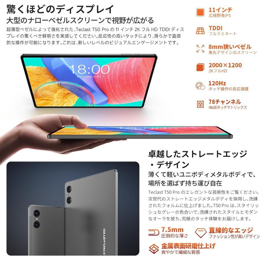 TECLAST 2024新登場 T50Pro Android 14 タブレット 20GB RAM+