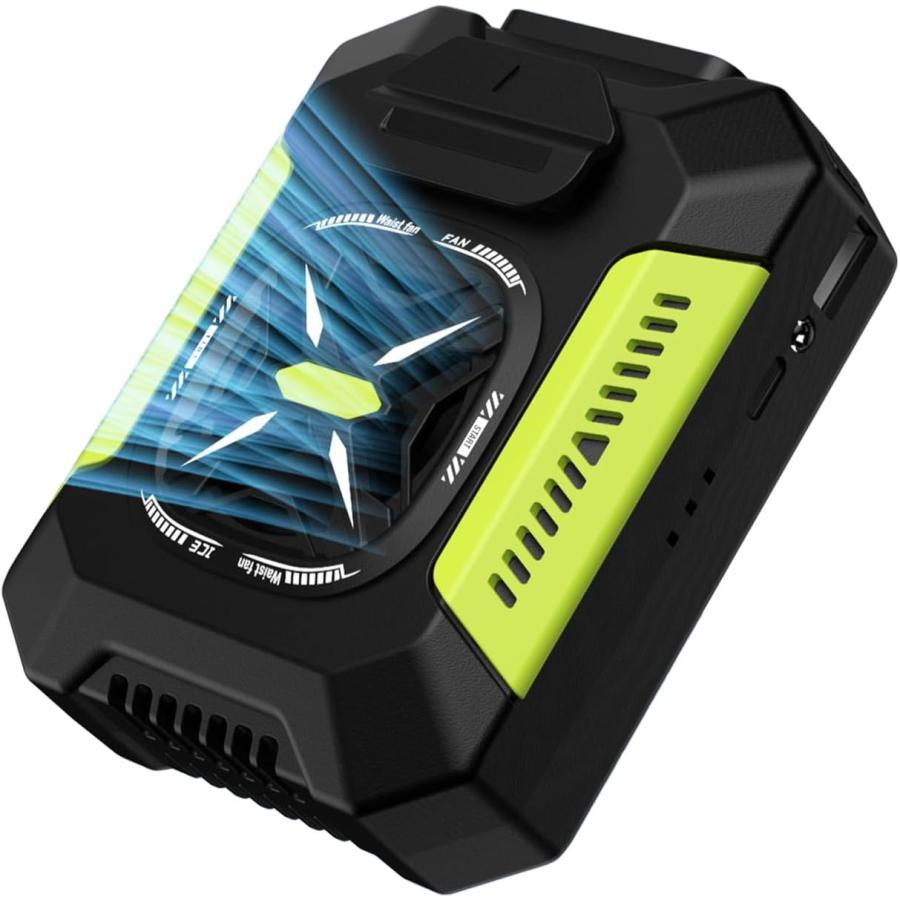 4WAY腰掛けファン5000mAh3段静音冷却　グリーン　3個セット Amazon | 4WAY腰掛けファン【ベルト付き】腰掛けファン 強力 腰掛け