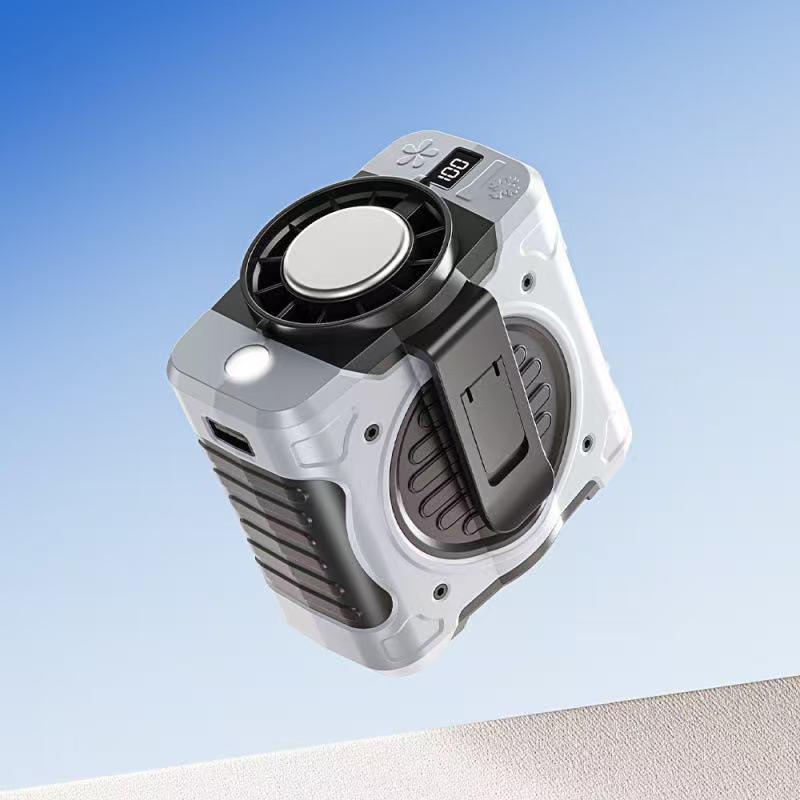 腰掛け/首掛け/手持ちの3way」冷感扇風機 冷却プレート付き ペルチェ式