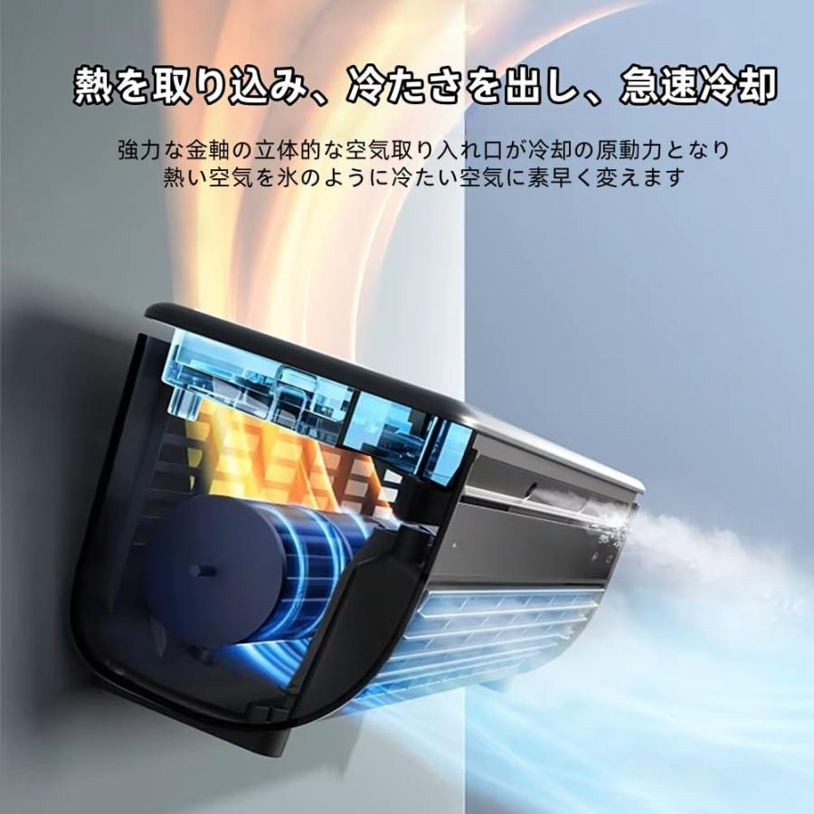 【2026新型】モバイルエアコン 冷風扇 冷風機 クールエアーミスト コンパクト 工事不要 壁掛け式 3段階の風速調整 小型 低騒音 操作簡単 30秒の急速冷却 |  | 04