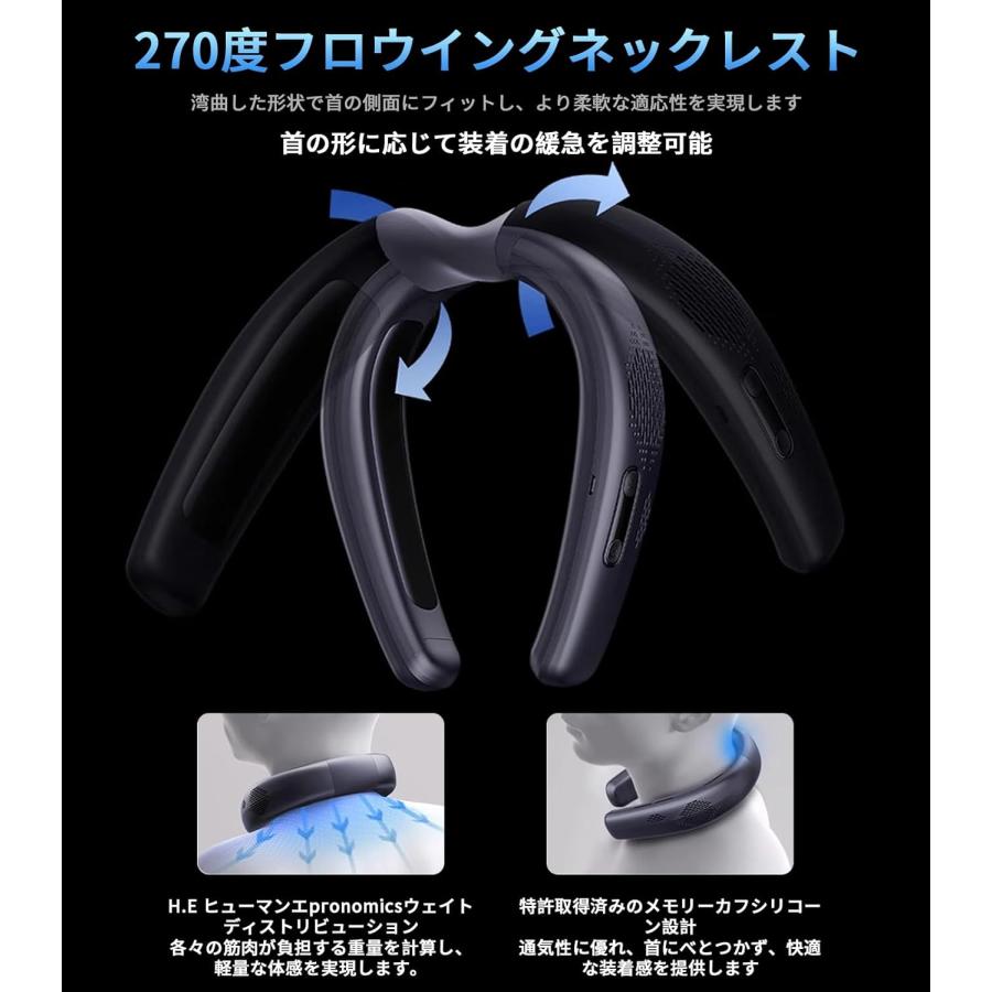 首掛け扇風機 ネッククーラー 折り畳み 冷却プレート 携帯扇風機 ネックファン 2026新登場・広域冷却面ネッククーラー】 冷却プレート 首掛け扇風機