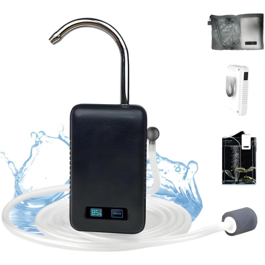 2024革新・5200mAh アウトドアポンプ 充電式 ウォーターポンプ エアーポンプ 給水ポンプ LEDライト付き センサー感知スイッチ付き 電動式 一体化 新型 釣り用 |  | 01