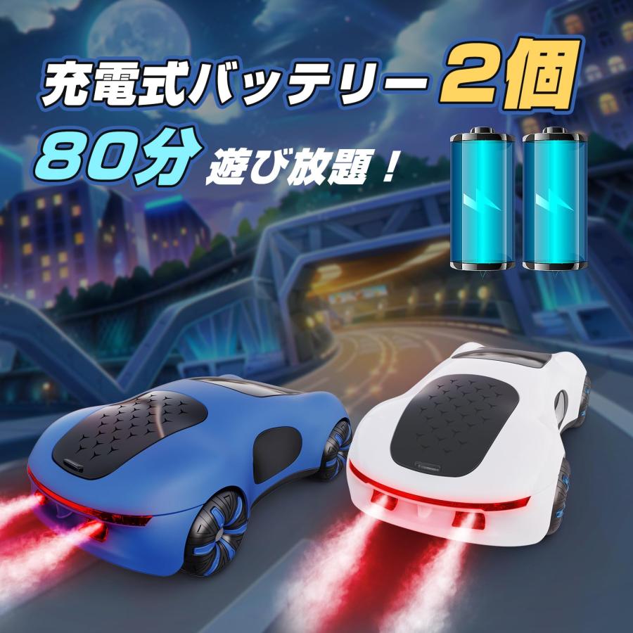 ラジコンカー こども向け おもちゃ ドリフト 360度回転 2.4GHz 近未来型 リモコンカー 80分間走れ 耐衝撃 RCカー USB充電｜allm｜09