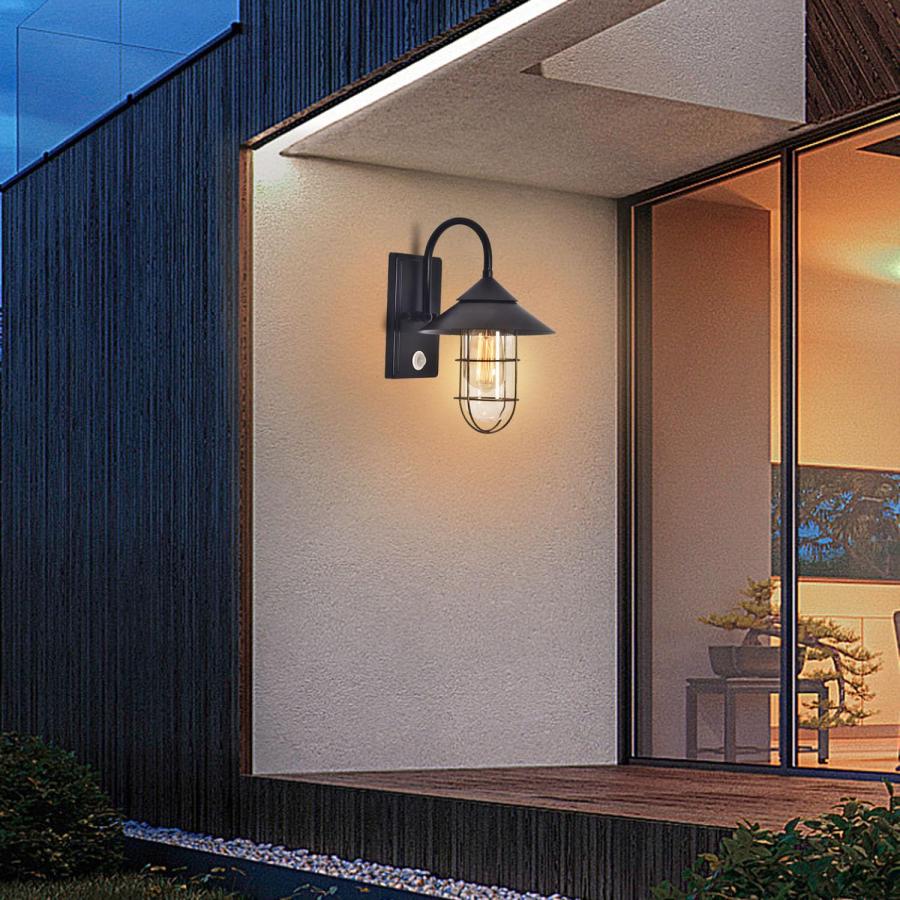 玄関灯 外灯 屋外 玄関ライト 人感センサー 玄関 照明 門柱灯 ポーチ