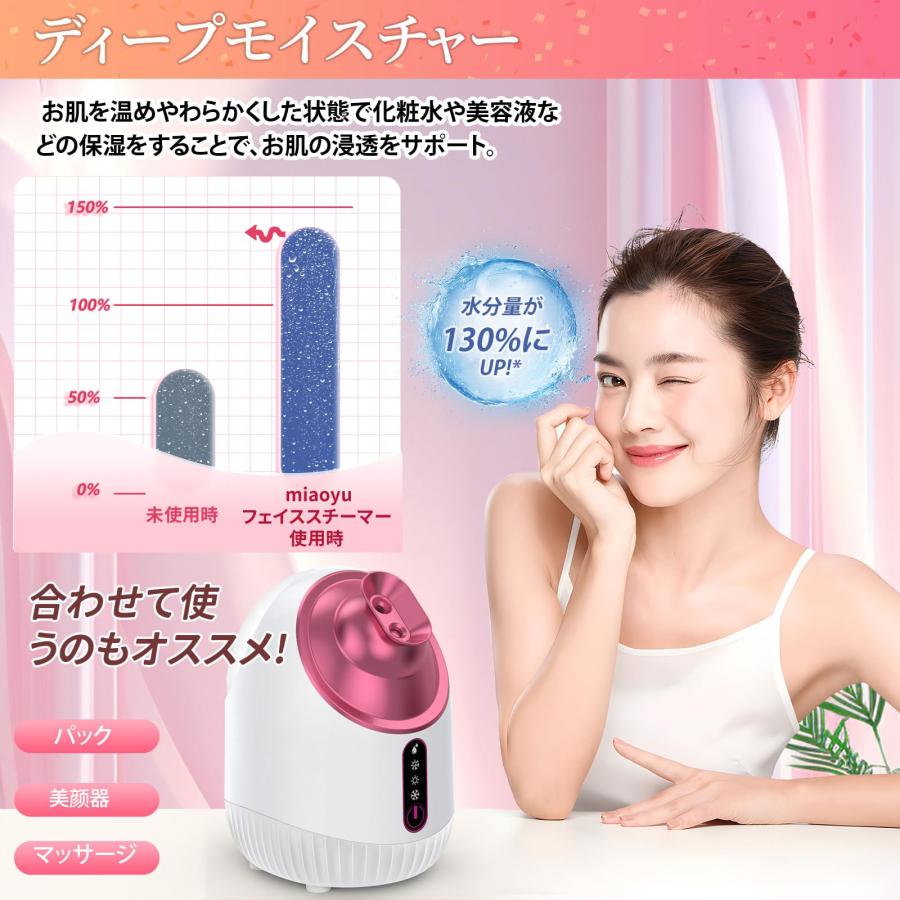美顔器 フェイスケア 毛穴ケア 濃密ナノミスト 温冷 スチーマー 美容