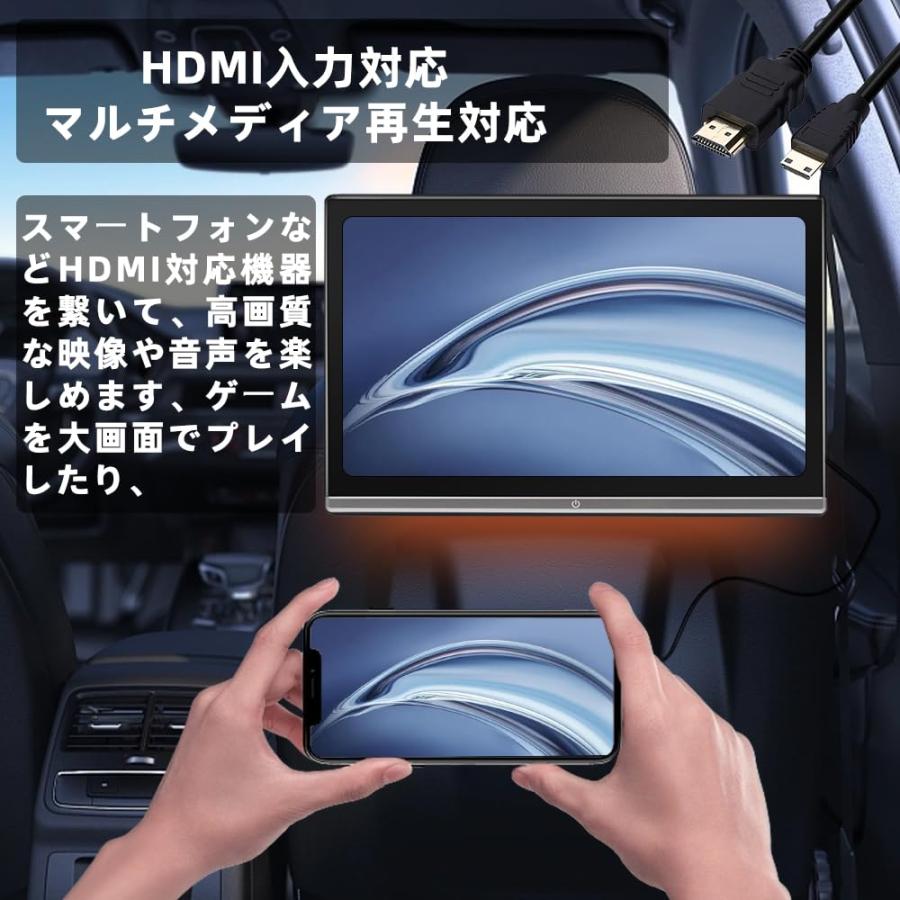 ヘッドレストモニター 11.6インチ超薄いタッチスクリーン WXGA1366*768